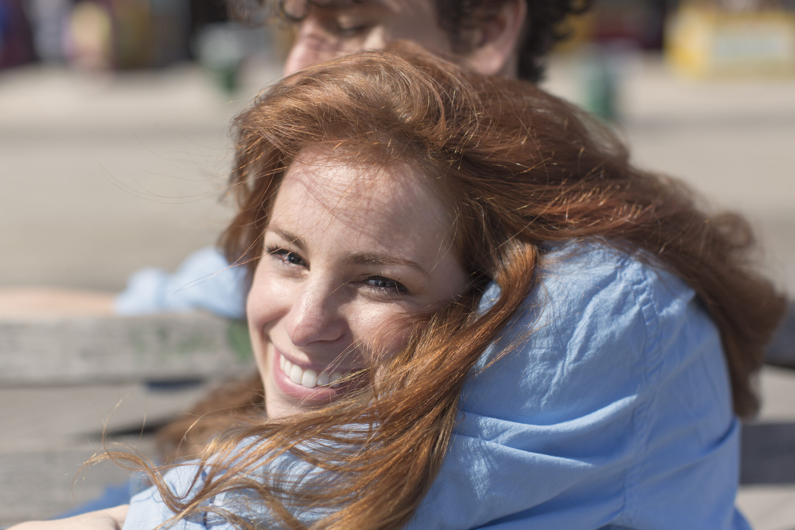 Dating Preferences for Redheads - redhead in boyfriends arms