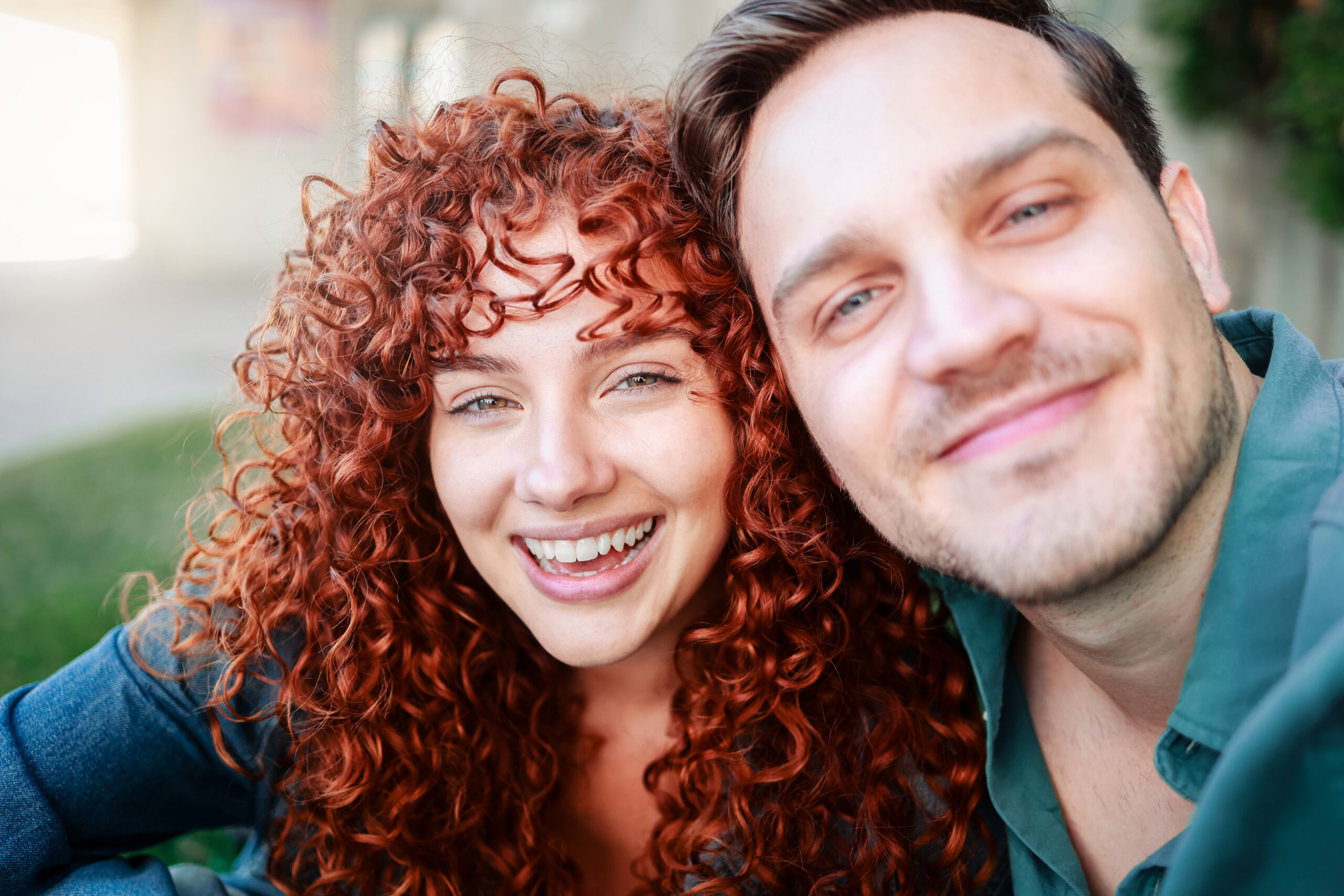 Dating a Ginger Woman - young happy ginger couple