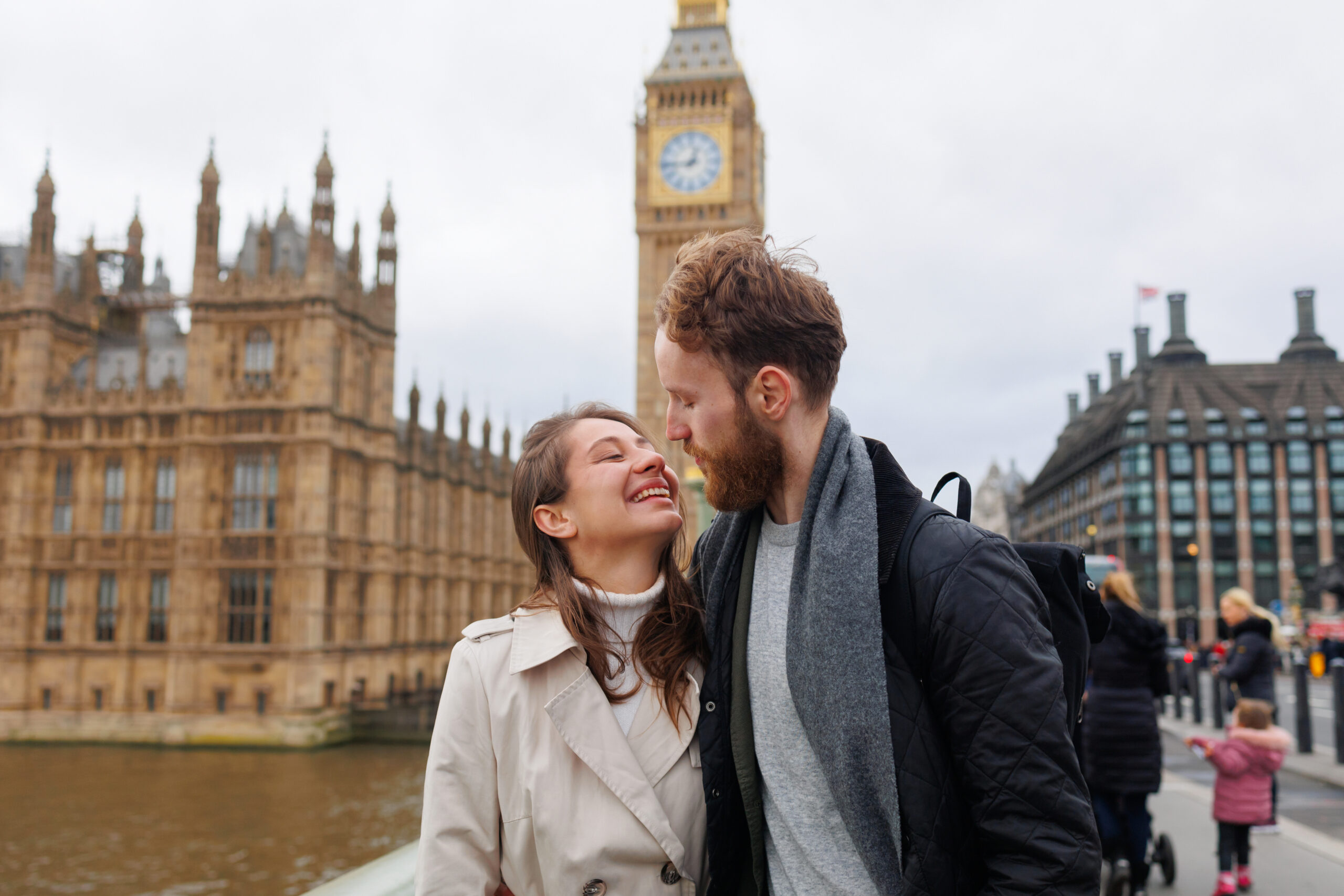 First Date Ideas London - young couple walking around london