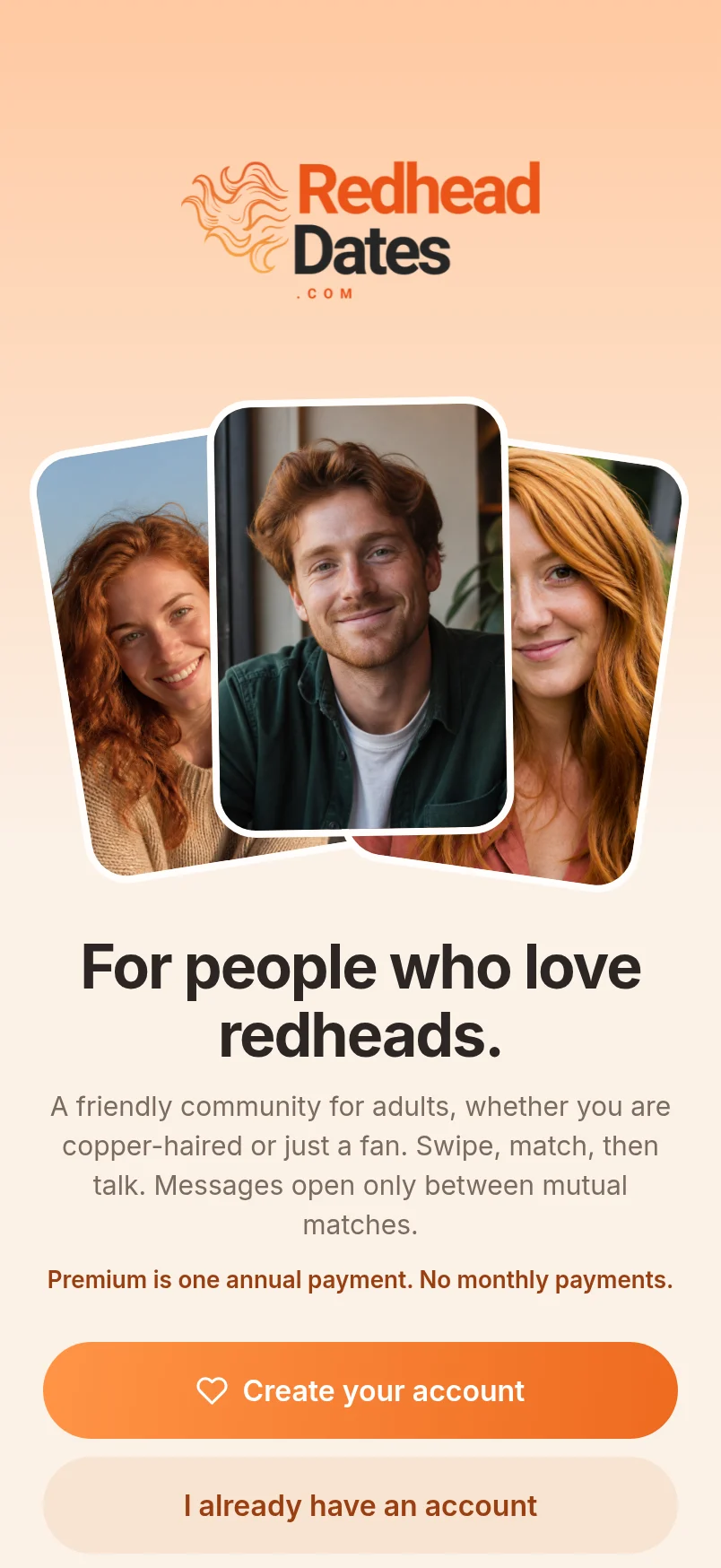 The Redhead Dates app